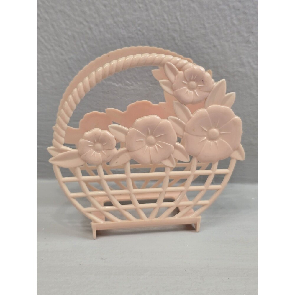 Lusterware Vintage Plastic Napkin Holder Retro Kitchen Art Deco Office Bill Slot